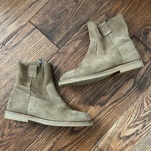 Zara Kids Tan Suede Boots